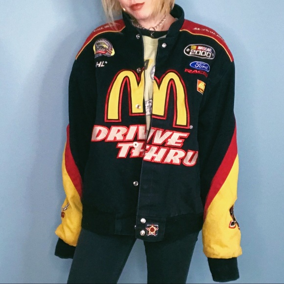 SOLDDenim NASCAR Racing Jacket- Spell Out Pit Crew - Picture 5 of 6